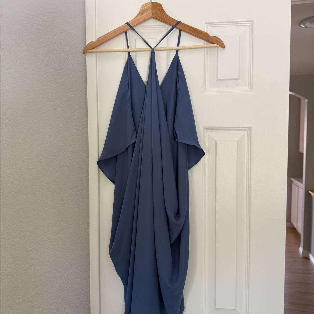 Elegant Blue Women's Dress